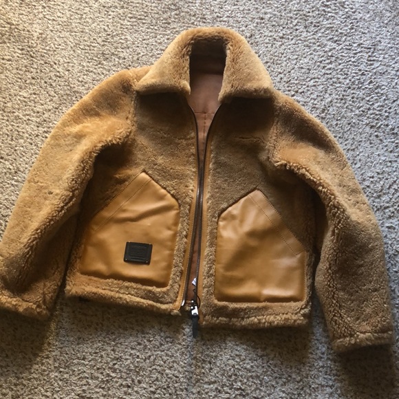 Coach Shearling bomber reversible jacket brand new! - Picture 4 of 5